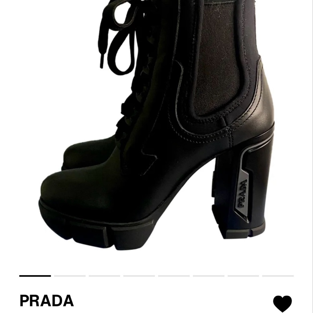 Prada Black Heeled Women's Boots